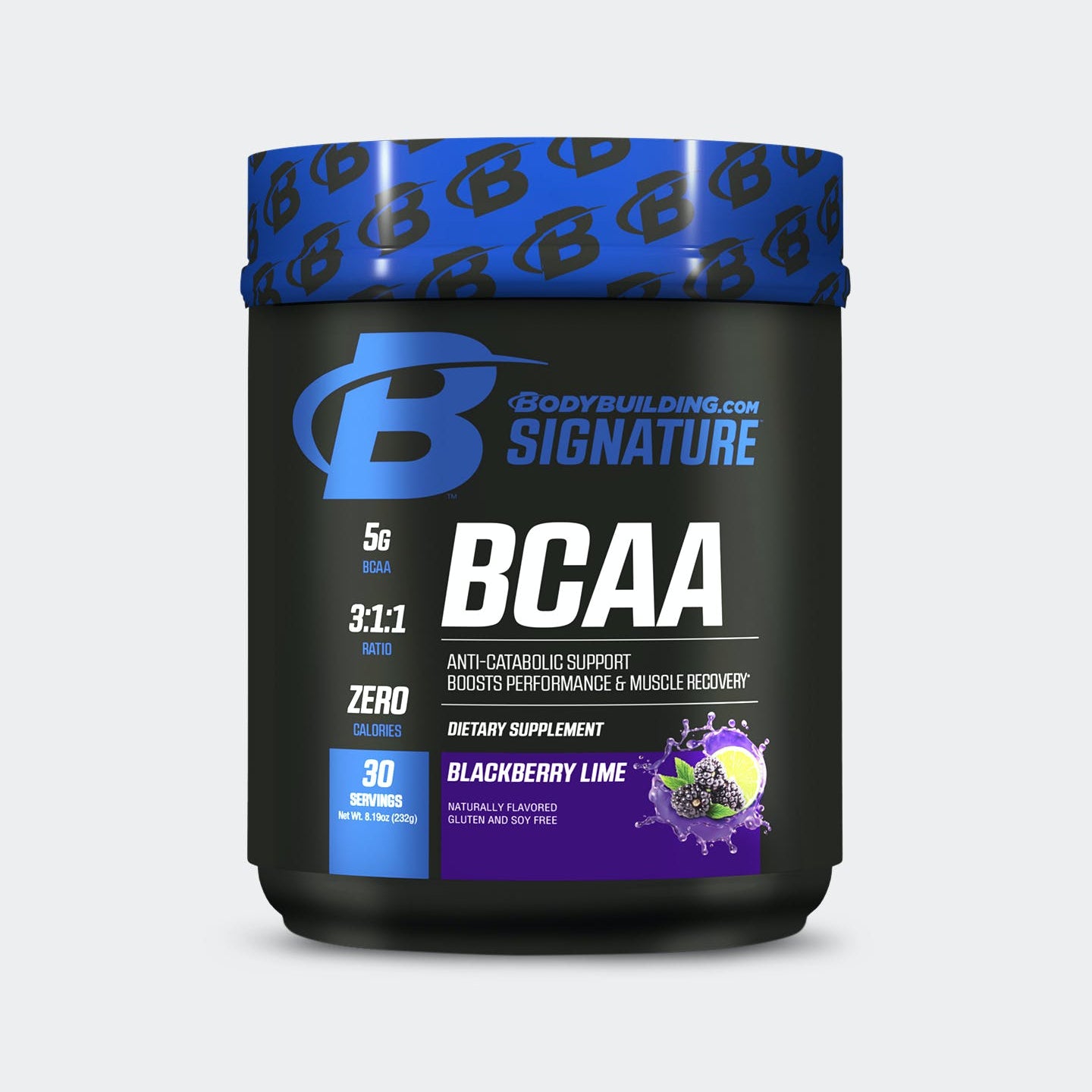 Bodybuilding.com Signature Signature BCAA, Blackberry Lime, 30 Servings