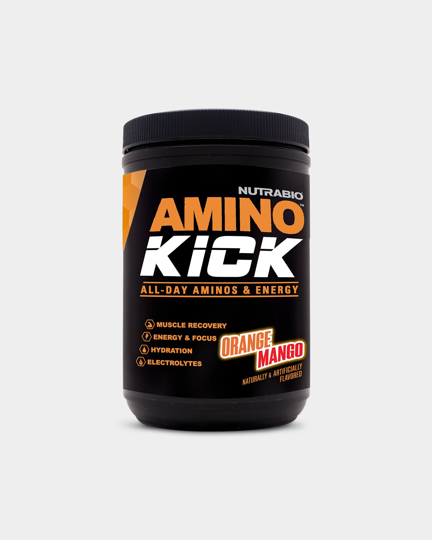NutraBio Amino Kick, Orange Mango, 30 Servings