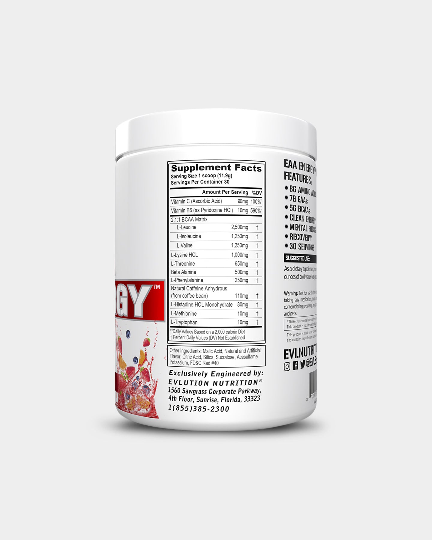 EVLUTION NUTRITION EAA Energy, Fruit Punch, 30 Servings A3