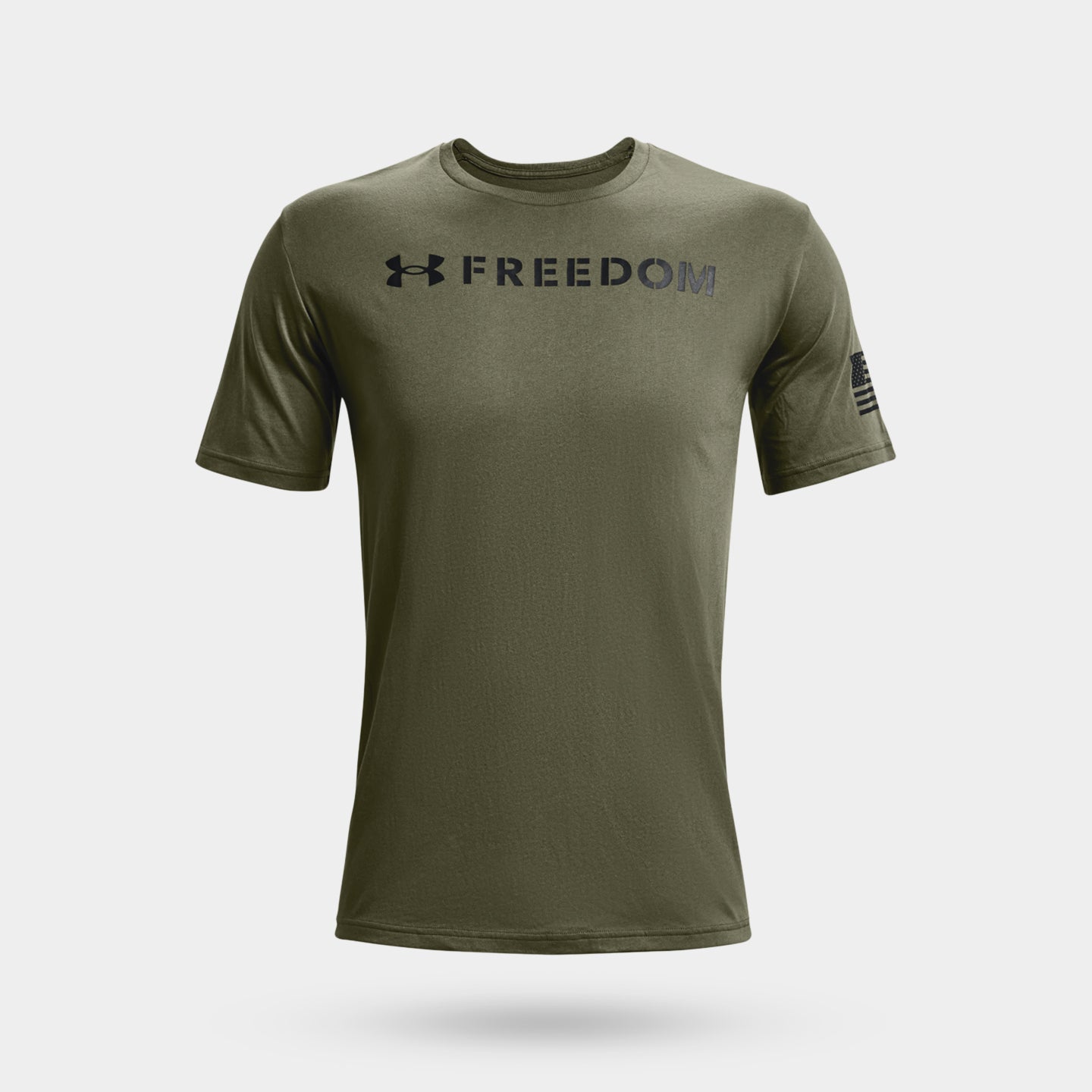 SKU6400761 Under Armour Freedom Flag Bold Tee, Marine OD Green, 2XL