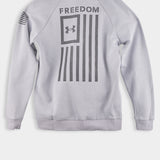UA6480324 Under Armour Freedom Flag Hoodie, Steel, S A3