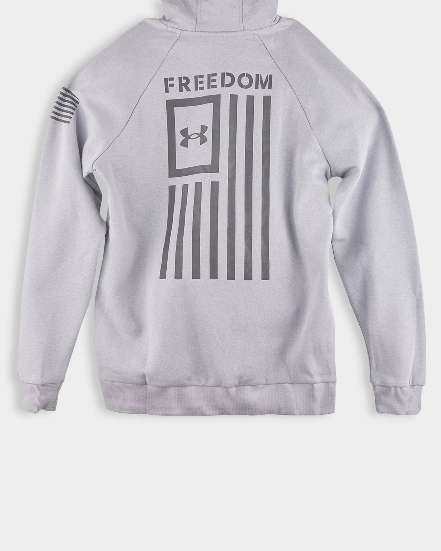 UA6480324 Under Armour Freedom Flag Hoodie, Steel, S A3