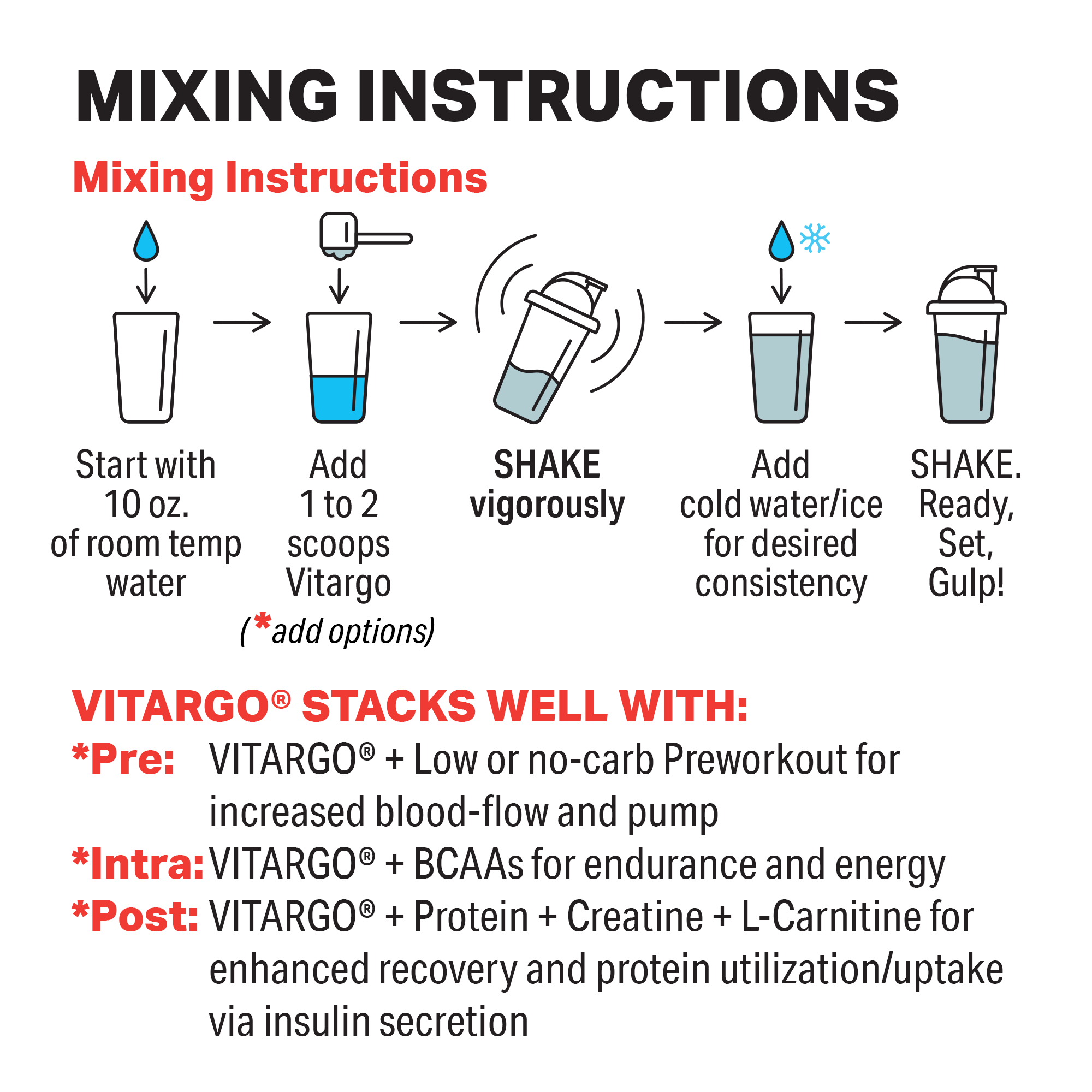 Vitargo Carbohydrate Powder, Unflavored, 10 Servings A6